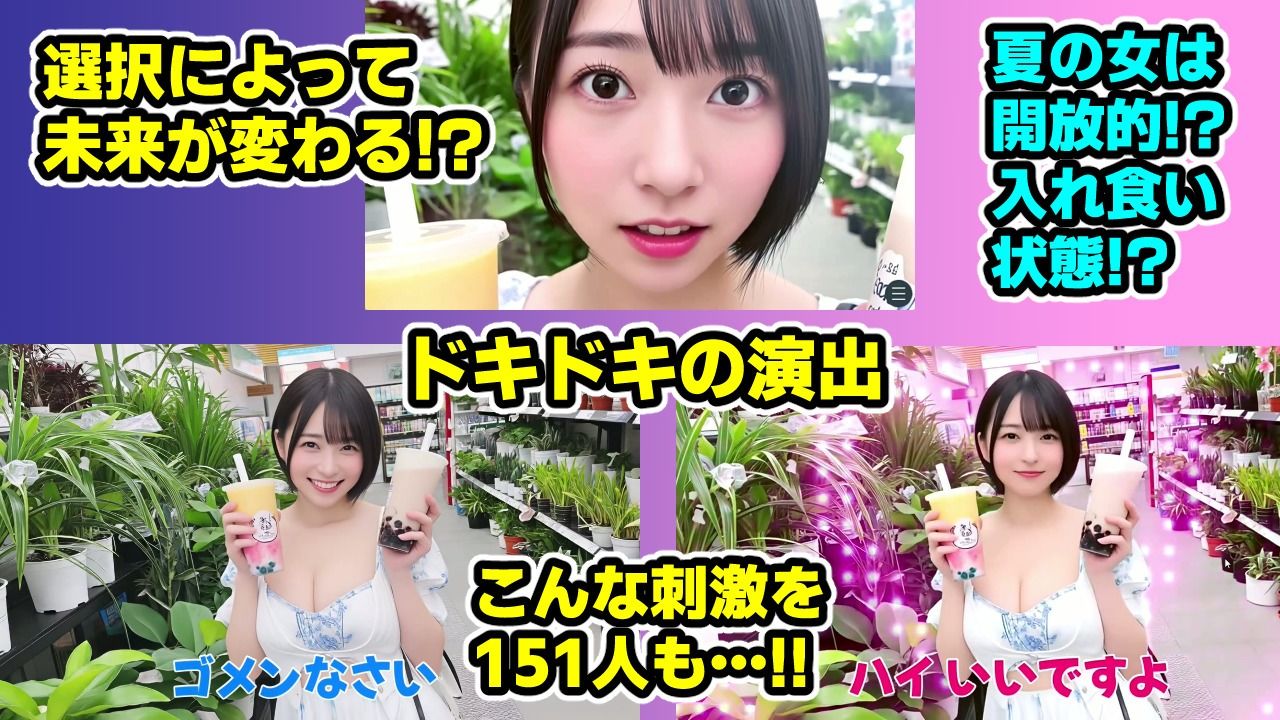 ナンパマスター2〜151人のナンパ図鑑完成を目指せ!!〜夏のリゾート編【いきなり極限リーチ!! 即興奮!!脳汁ドバドバナンパゲーム!!】 サンプル画像6