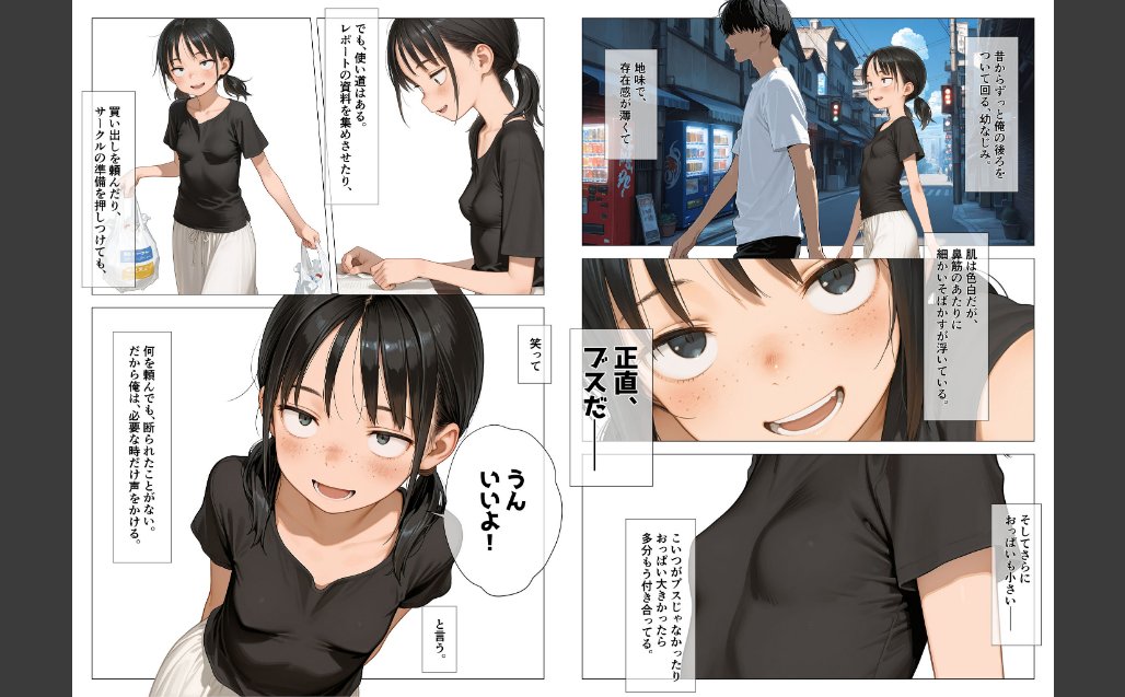 ちいぶす-おっぱい小さくてブスだけどいつでもヤレる幼馴染- モザイク版 サンプル画像3