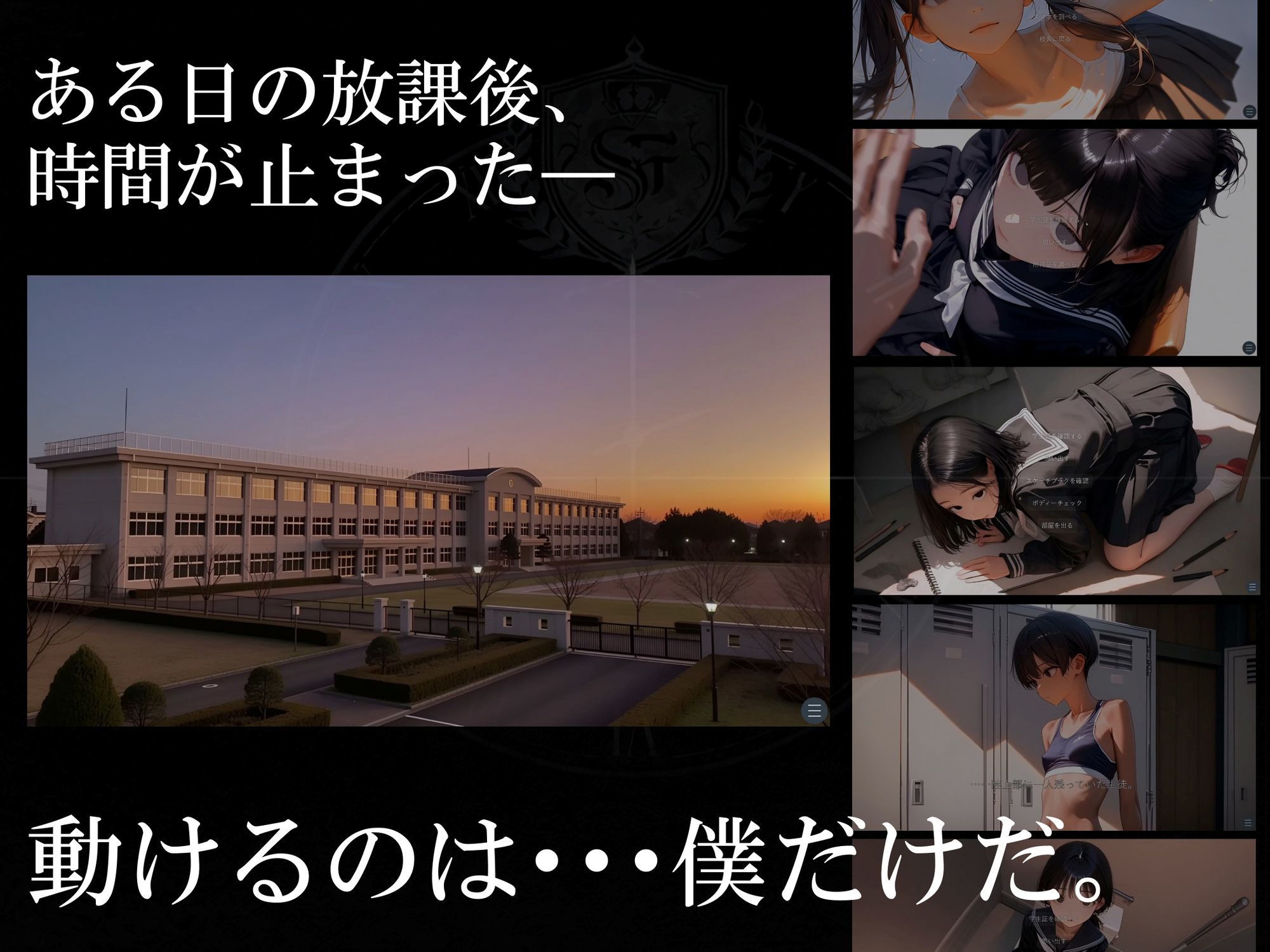 【スマホ対応】時が止まった学校で（ゲーム版） サンプル画像3