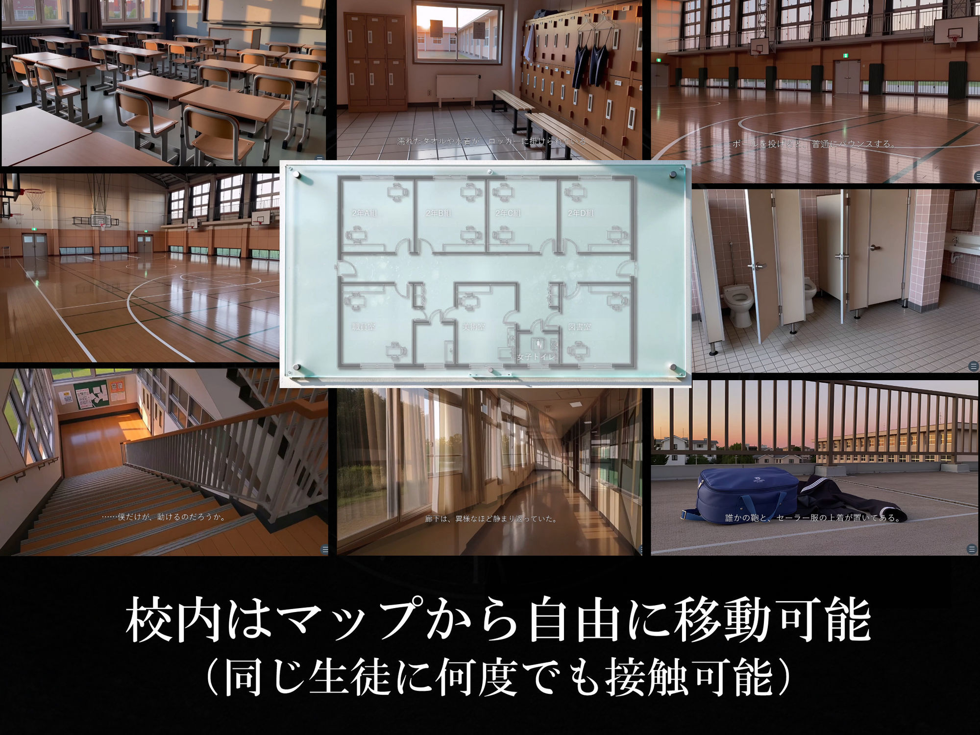 【スマホ対応】時が止まった学校で（ゲーム版） サンプル画像6