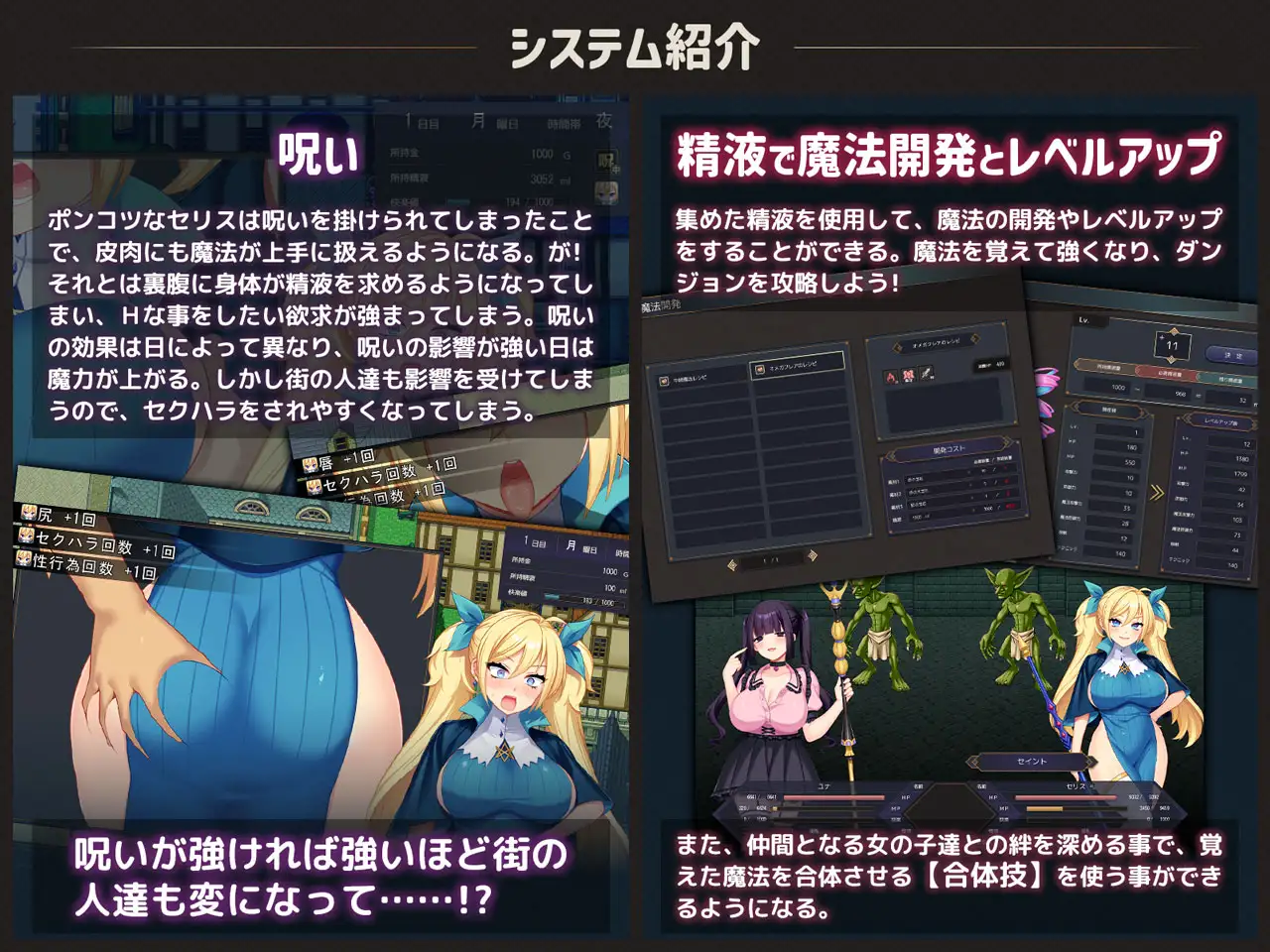 ポンコツ魔法使いセリスのHな冒険記 ～Hな呪いで精液を求める身体になった魔法使い～ サンプル画像2