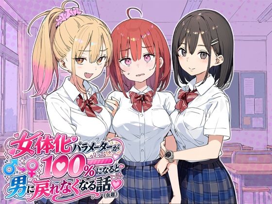女体化パラメーターが100%になると男に戻れなくなる話